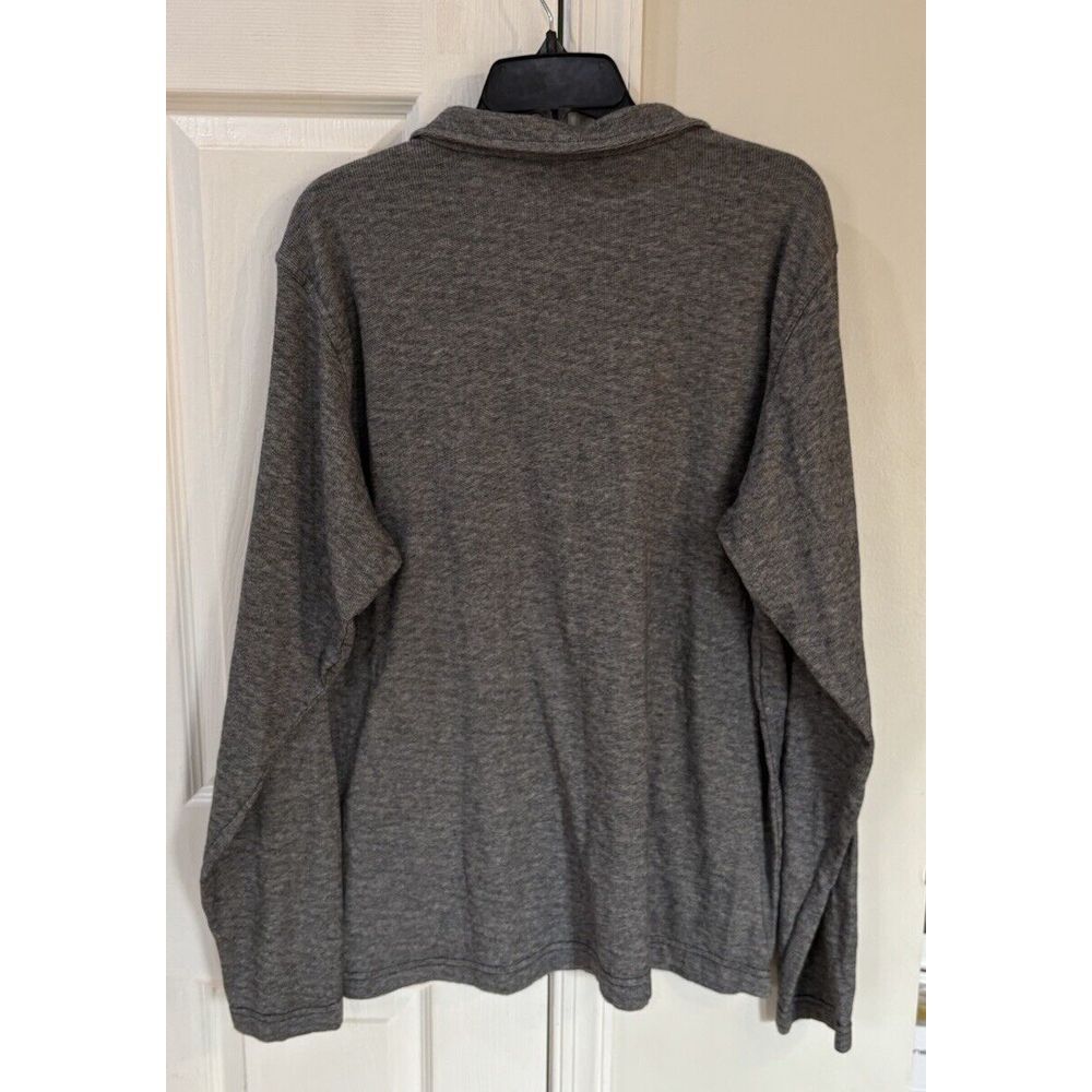 Columbia 1/4 Zip‎ Long Sleeve Shirt Men's Sz L Black Gray - Picture 2 of 7